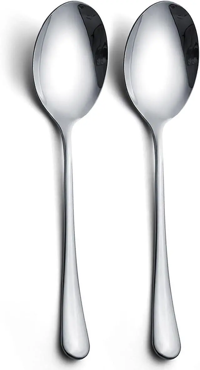Main image of Large Serving Spoons,AOOSY 2 Pcs-9.8 Inches Stainless Steel Serving Spoon