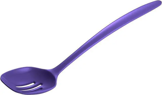 Main image of Gourmac Hutzler 12 Inch Melamine Slotted Spoon, Violet