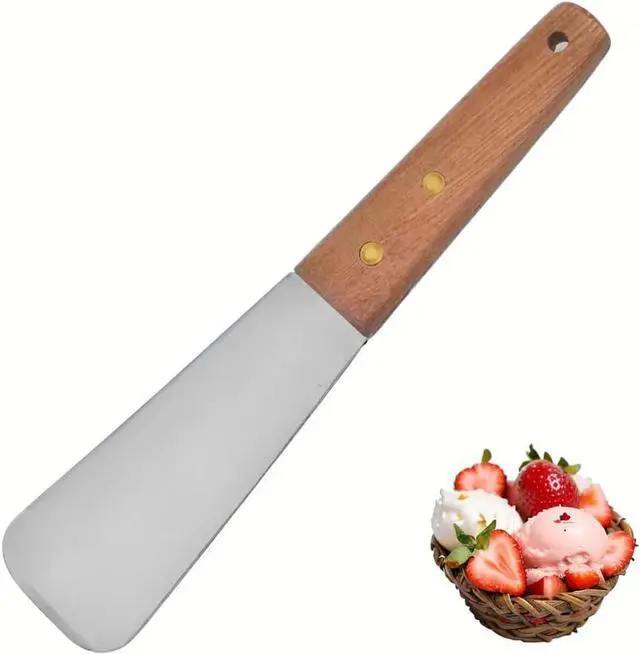 Main image of Ice Cream Spade,Stainless Steel Ice Cream Shovel with Wooden Handle