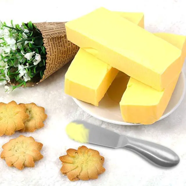 Alt view image 5 of 7 - Linwnil Spreader Knife Set,4-Piece Cheese and Butter Spreader Knives,Mini Serving Tongs,Stainless Steel Multipurpose Butter Knives