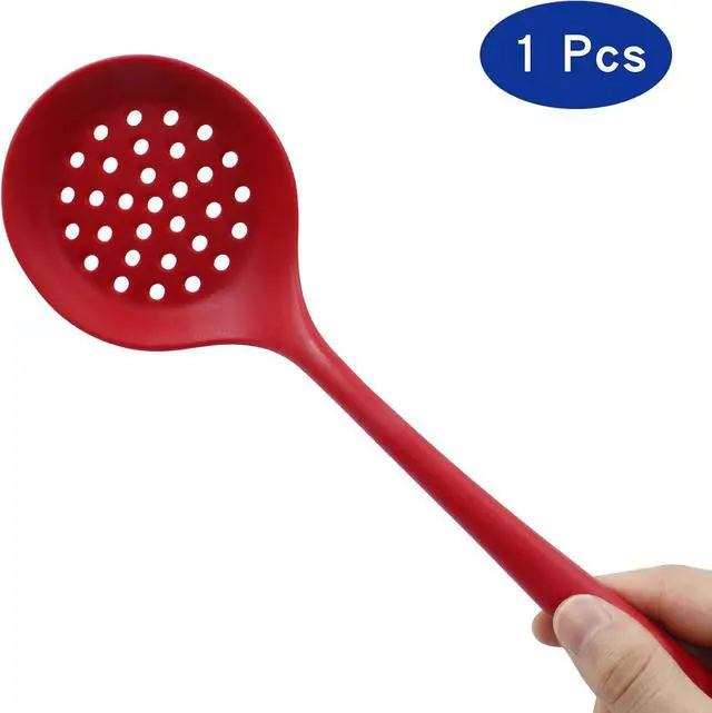 Alt view image 2 of 5 - BokWin Round Slotted Spoon, Red