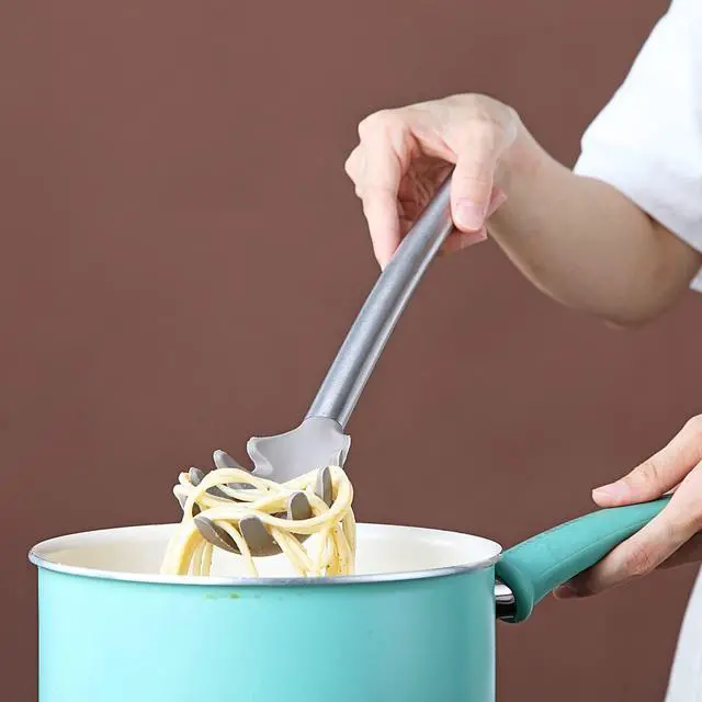 Alt view image 7 of 7 - Berglander Spaghetti Spoon Non-stick Silicone Pasta Server, Spaghetti Server For Cooking, Pasta Fork, Noddle Fork, Dishwasher Safe, Easy to Clean