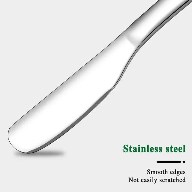 Alt view image 3 of 7 - HOMQUEN Stainless Steel Butter Knife, Butter Spreader, Butter Knives, Butter Spreader Knife for Kitchen Restaurant Party, Kitchen Gadgets, Set of 6