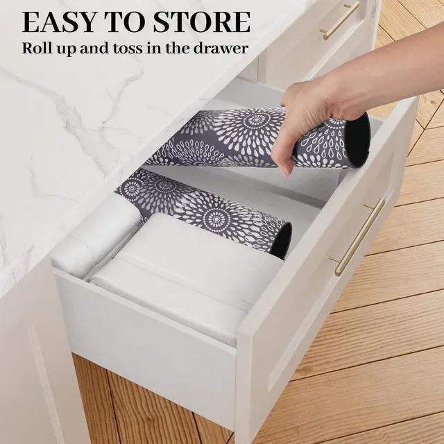 Alt view image 5 of 7 - Dish Drying Mat Absorbent Kitchen Counter Mat Rubber Backing Draining Mat