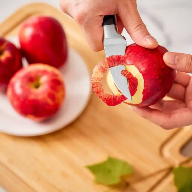 Alt view image 3 of 7 - OAKSWARE Bird Beak Paring Knife, 2.75 Inch Razor-Sharp Pro Tourné Knife