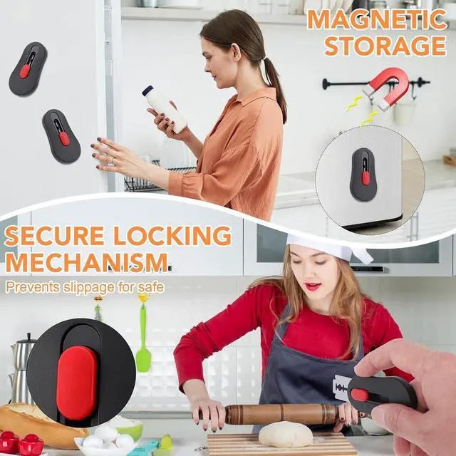 Alt view image 4 of 7 - SUMAJU Magnetic Bread Lame with Extractable Blade - 20 Razor Blades,Dough Scoring Tool for Sourdough Breads baking & Bread Making Tools
