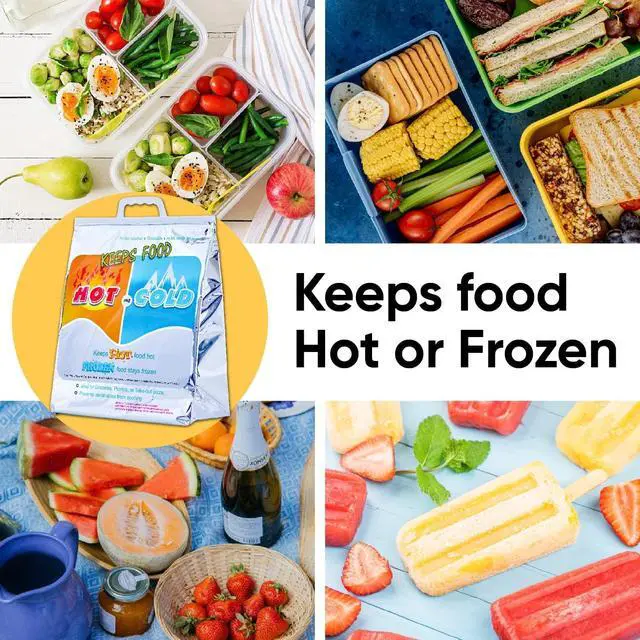 Alt view image 7 of 7 - Superio Hot and Cold Insulated Bags for Food Delivery, Grocery Shopping Bags, Food Storage for Hot and Frozen Food for Travel, Disposable Cooler Bag, Reinforced Thermal Lunch Bag (1, 13.5"x17.5")
