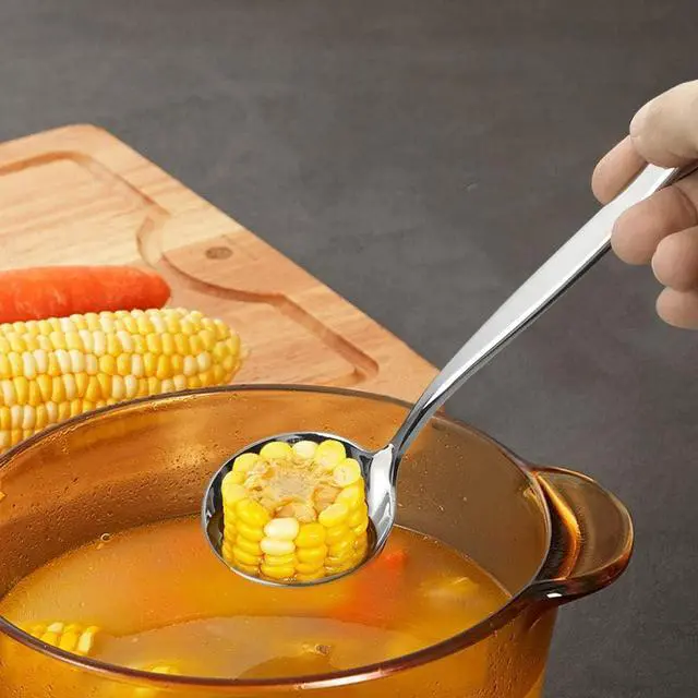 Alt view image 4 of 7 - Idotry 2-Piece Stainless Steel Gravy Soup Spoon, Small Gravy Ladle Soup