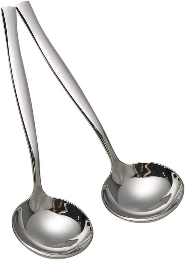 Alt view image 7 of 7 - Idotry 2-Piece Stainless Steel Gravy Soup Spoon, Small Gravy Ladle Soup
