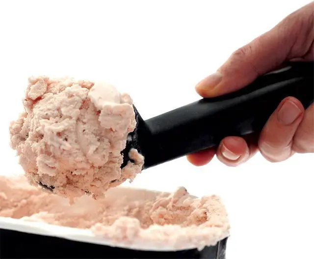 Alt view image 2 of 3 - Norpro, black Nonstick Anti-Freeze Ice Cream Scoop, 7in/18cm
