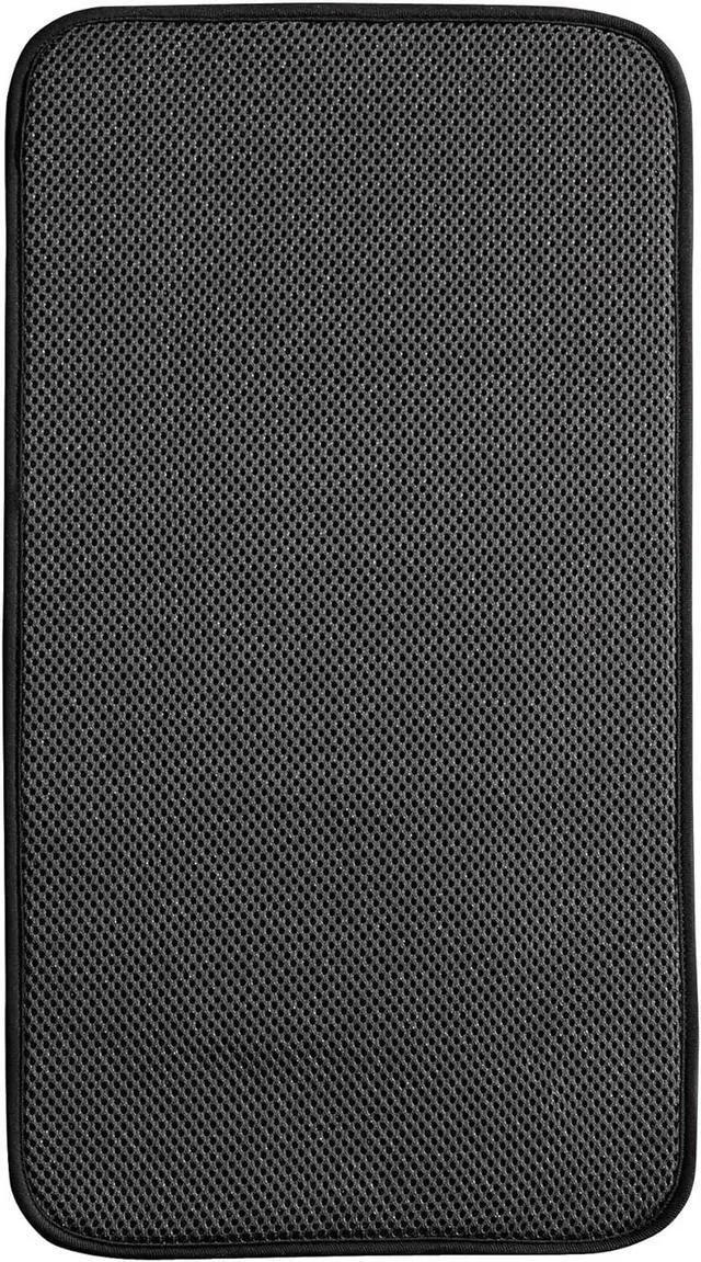 Alt view image 3 of 5 - iDesign Fabric Mini Kitchen Countertop Dish Drying Mat, Black