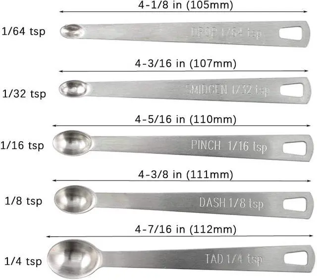 Alt view image 2 of 5 - 1Pack Mini Measuring Spoon Set, Small Teaspoon for Tiny Measurement