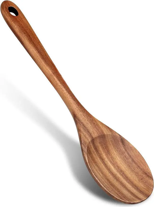 Main image of 14" Large Wooden Spoon for Cooking Non Toxic Big Wood Serving Mixing Spoons