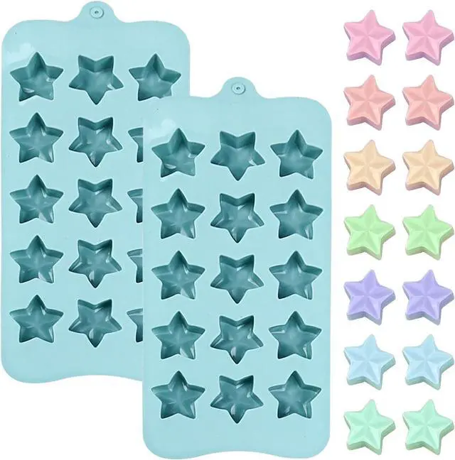 Main image of Star Silicone Candy Mold 15-Cavity for Chocolate Jelly Ice