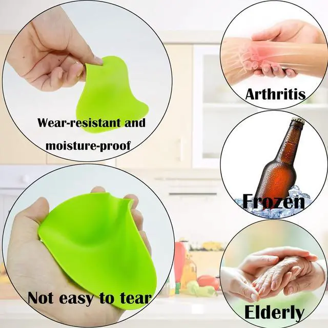 Alt view image 4 of 7 - Rubber Jar Opener Gripper Pad-Jar Opener for Weak Hands-Silicone Heat Insulation Pad Round-Rubber Grippers for Opening Jars
