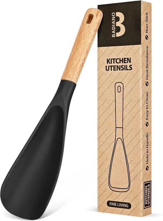 Main image of Badiano Silicone Cooking Spoon for Nonstick Cookware, Multi-function,11.4in