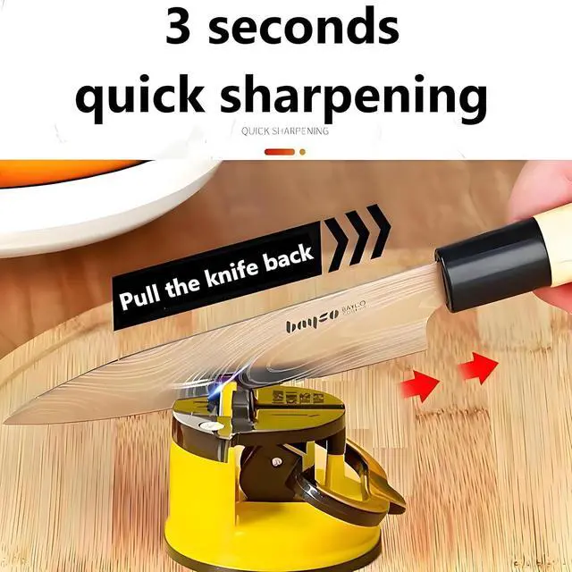 Alt view image 4 of 7 - Hands Free Knife Sharpener with Suction Cup