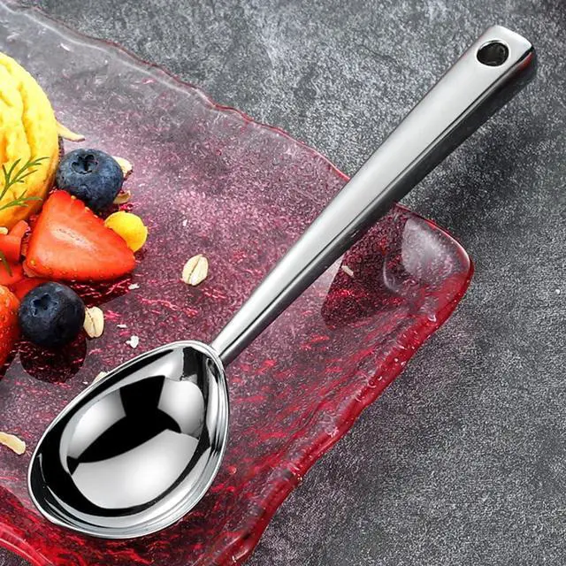 Alt view image 7 of 7 - Leden Heavy Duty Metal Ice Cream Scoop with Solid Handle Non-Stick