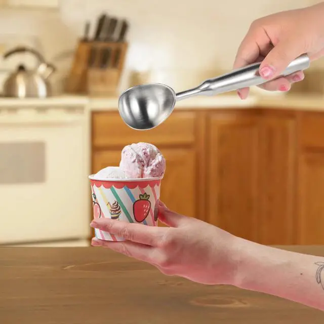 Alt view image 7 of 7 - 304 Stainless Steel Ice Cream Scoop with Ergonomic Handle