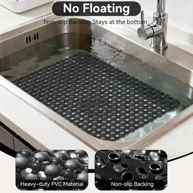Alt view image 5 of 7 - Kitchen Sink Mat Sink Protectors for Stainless Steel Ceramic Sinks