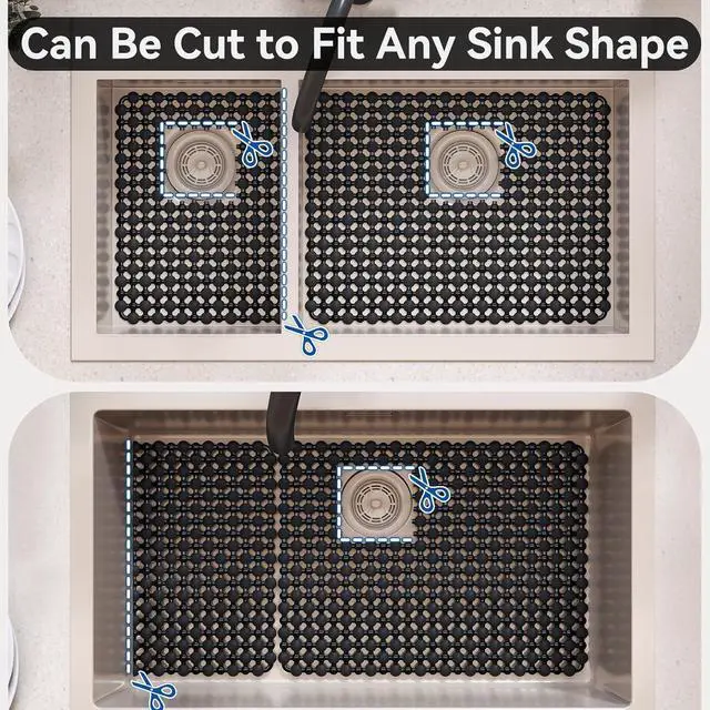 Alt view image 7 of 7 - Kitchen Sink Mat Sink Protectors for Stainless Steel Ceramic Sinks