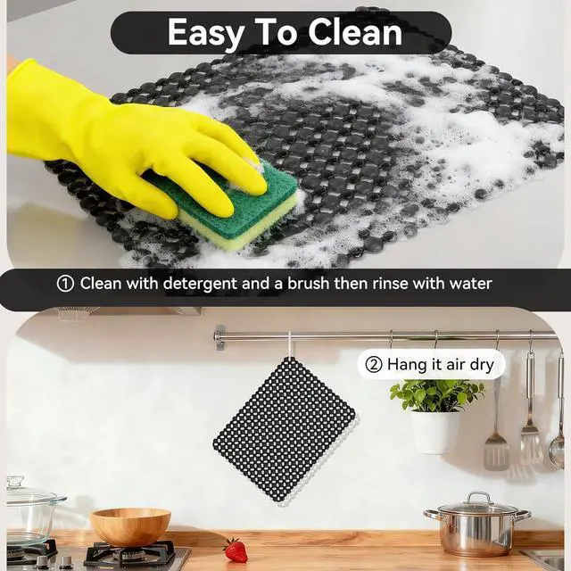 Alt view image 6 of 7 - Kitchen Sink Mat Sink Protectors for Stainless Steel Ceramic Sinks