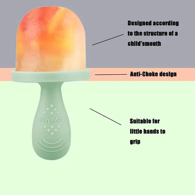 Alt view image 2 of 7 - PandaEar Silicone Popsicle Molds for Toddlers, Baby Ice Pop Maker