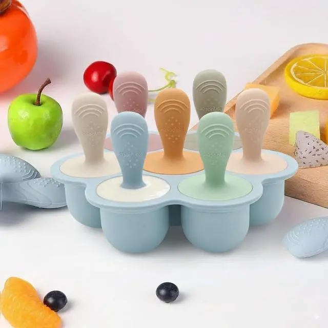 Alt view image 4 of 7 - PandaEar Silicone Popsicle Molds for Toddlers, Baby Ice Pop Maker
