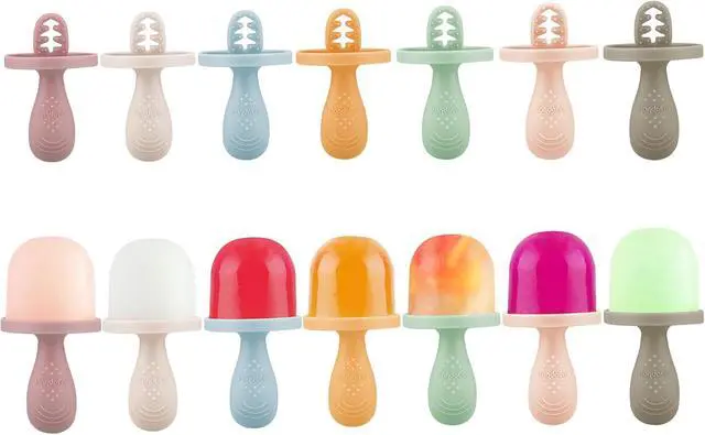 Alt view image 6 of 7 - PandaEar Silicone Popsicle Molds for Toddlers, Baby Ice Pop Maker
