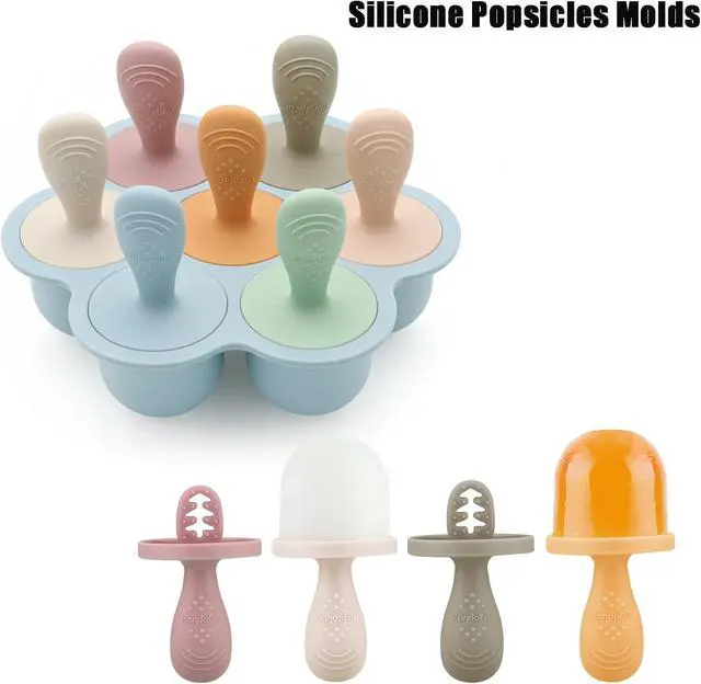 Alt view image 7 of 7 - PandaEar Silicone Popsicle Molds for Toddlers, Baby Ice Pop Maker