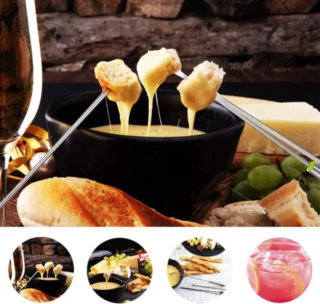 Alt view image 3 of 7 - 6PCS Stainless Steel Fondue Forks - 9.5 Inch, Colored Coding, Set of 6 for Hot Pot, Barbecue, Fruits, Vegetables