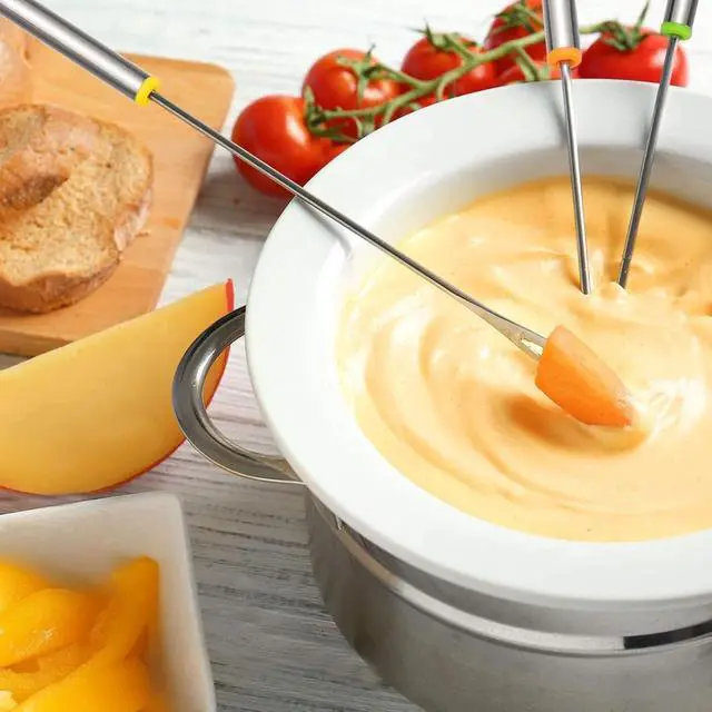 Alt view image 5 of 7 - 6PCS Stainless Steel Fondue Forks - 9.5 Inch, Colored Coding, Set of 6 for Hot Pot, Barbecue, Fruits, Vegetables
