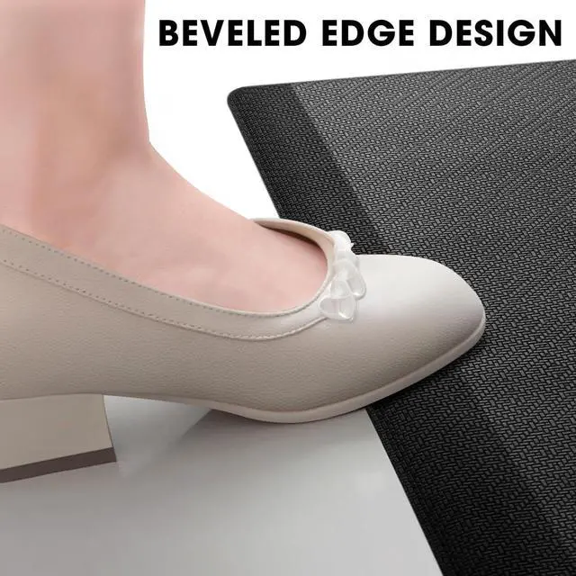 Alt view image 5 of 7 - Mattitude Anti-Fatigue Kitchen Mats for Floor Standing Mats 17"x28" Black