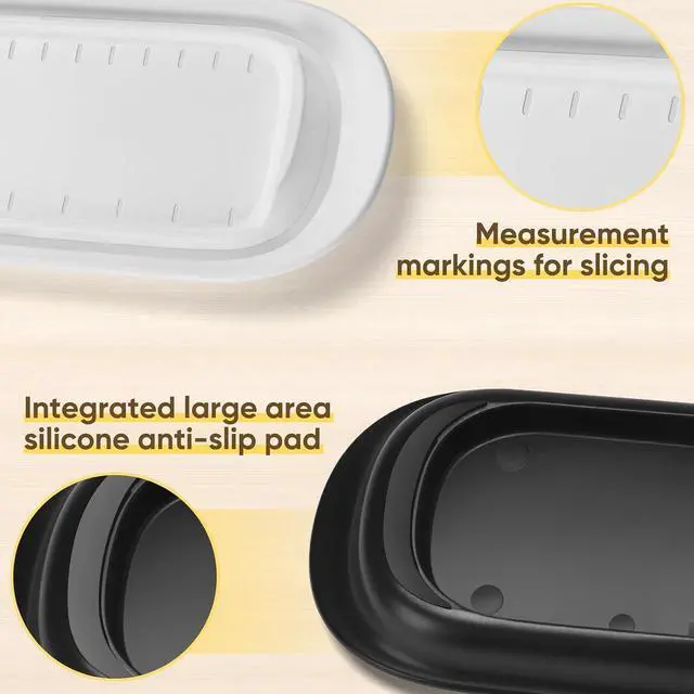 Alt view image 4 of 6 - Hekeieon Butter Dish with Lid, Butter Keeper, Easy Scoop,Butter Container Holds for East/West Coast Butter, Dishwasher Safe (Black)