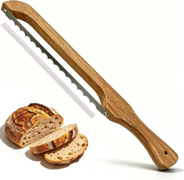 Main image of Sourdough Bread Knife for Homemade Bread, Bread Slicer-Cutter& Bread Bow Knife for Sourdough with Ergonomic Grip for Easy, Clean & Even Slicing, Bread Saw