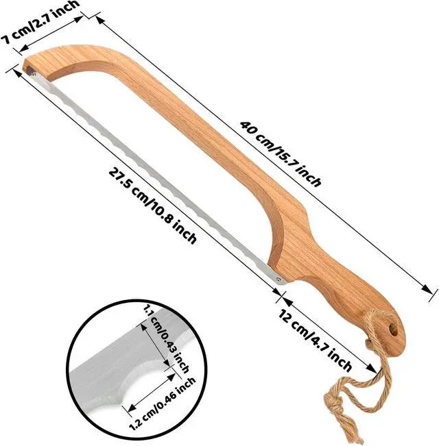 Alt view image 2 of 7 - ROYOROYI Sourdough Bread Knife for Homemade Bread, 16-Inch Bread Slicer