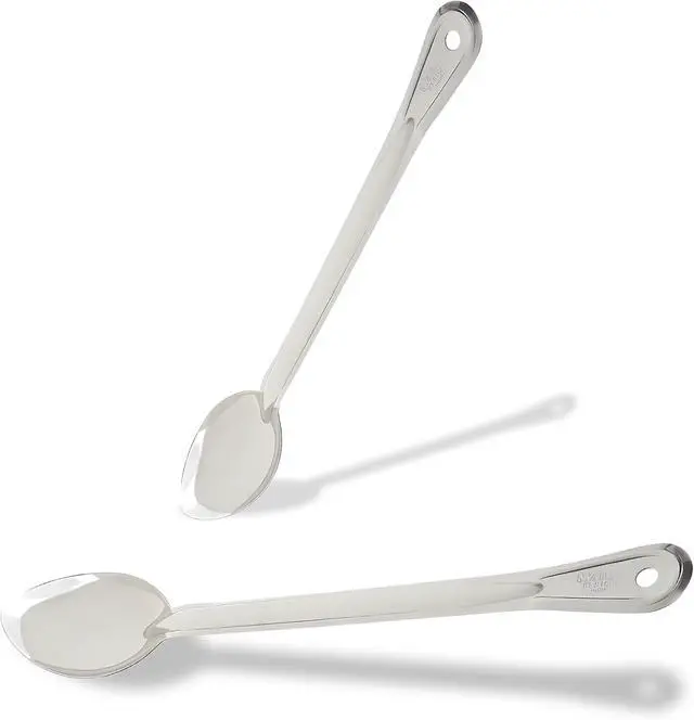Alt view image 2 of 7 - Winco 15" Stainless Steel Basting Solid Spoon