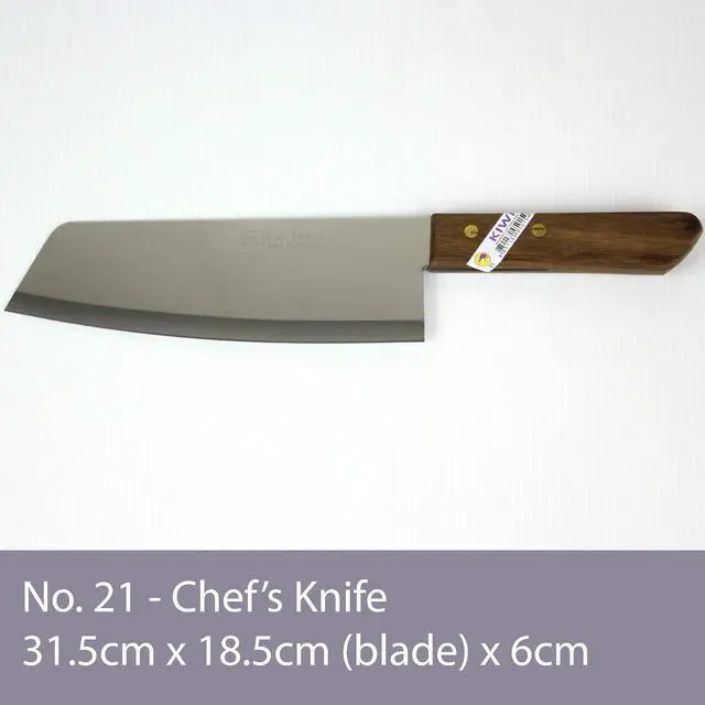 Main image of Kiwi Brand Stainless Steel 8 inch Thai Chef's Knife No. 21
