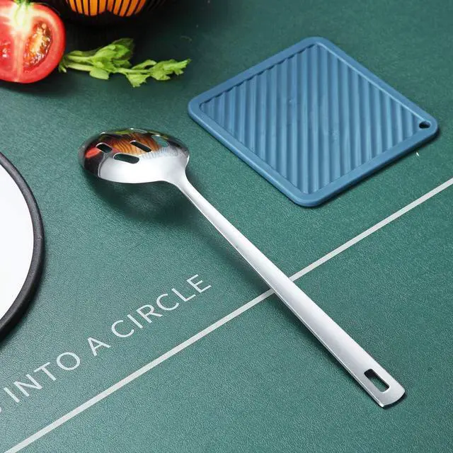 Alt view image 4 of 7 - Berglander Stainless Steel Slotted and Basting Spoon, Heat Resistant, Non-Stick, Dishwasher Safe, Easy to Clean