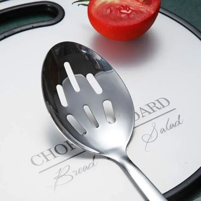 Alt view image 5 of 7 - Berglander Stainless Steel Slotted and Basting Spoon, Heat Resistant, Non-Stick, Dishwasher Safe, Easy to Clean