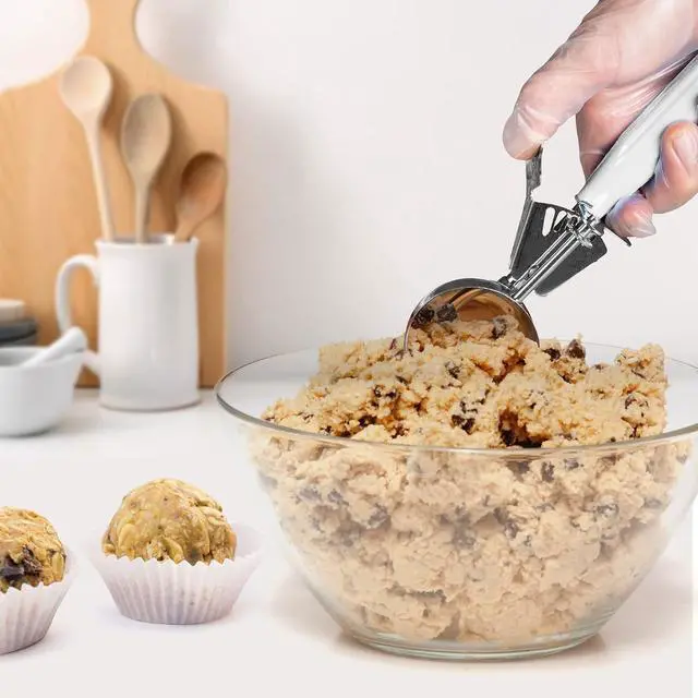 Alt view image 7 of 7 - Meadow Lane #24 Ice Cream Disher Scoop, Stainless Steel, Light Gray