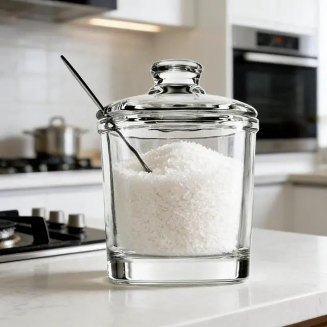 Main image of Glass Sugar Bowl with Lid | Airtight Glass Sugar Container