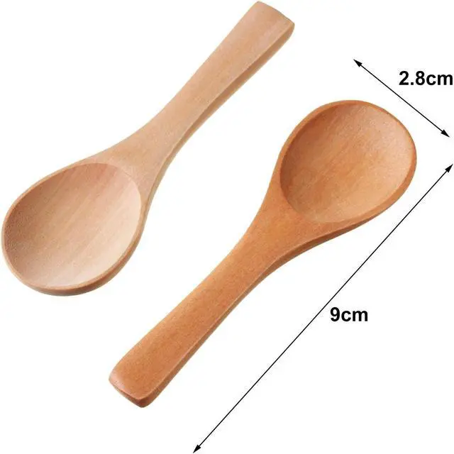 Alt view image 3 of 6 - Boao 30 Pcs Mini Wooden Spoons, Small Wood Spoon for Jars, Several Colors