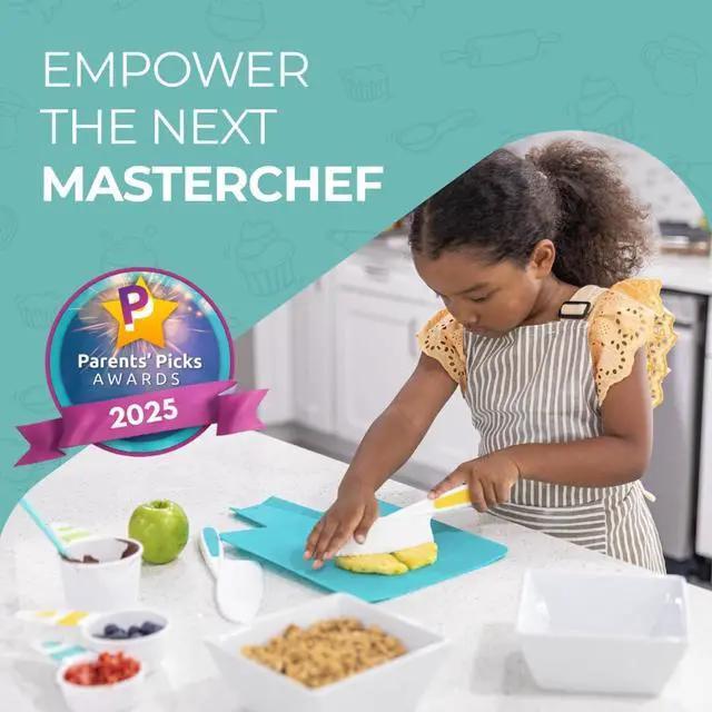 Alt view image 3 of 7 - Tovla Jr. Kid Safe Knife Set for Real Cooking | Toddler Knives | Ages 4-12
