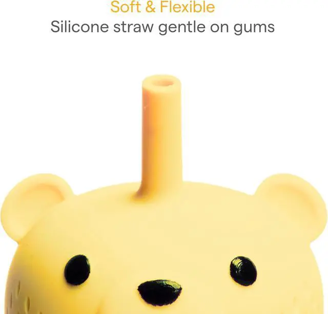 Alt view image 7 of 7 - Munchkin Gentle Transition Honey Bear Straw Cup, 6 Months and Up, 9 Oz, Yellow