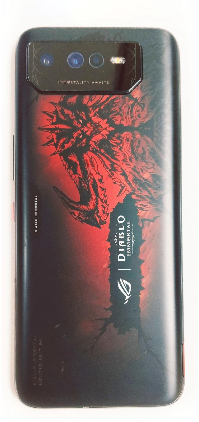 Main image of Asus Rog Phone 6 DIABLO IMMORTAL EDITION Dual-SIM 512GB ROM + 16GB RAM (GSM | CDMA) Factory Unlocked 5G Smartphone (Hellfire Red) - International Version