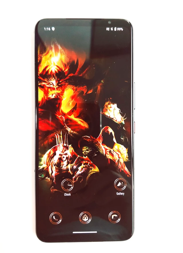 Alt view image 5 of 7 - Asus Rog Phone 6 DIABLO IMMORTAL EDITION Dual-SIM 512GB ROM + 16GB RAM (GSM | CDMA) Factory Unlocked 5G Smartphone (Hellfire Red) - International Version