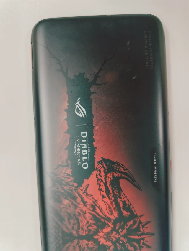 Alt view image 3 of 7 - Asus Rog Phone 6 DIABLO IMMORTAL EDITION Dual-SIM 512GB ROM + 16GB RAM (GSM | CDMA) Factory Unlocked 5G Smartphone (Hellfire Red) - International Version