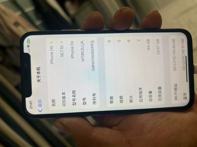 Alt view image 5 of 7 - MINT Apple iPhone XS 64GB Factory Unlocked 5.8" Super Retina OLED Capacitive Touchscreen 4GB RAM Dual Camera Smartphone - Space Gray