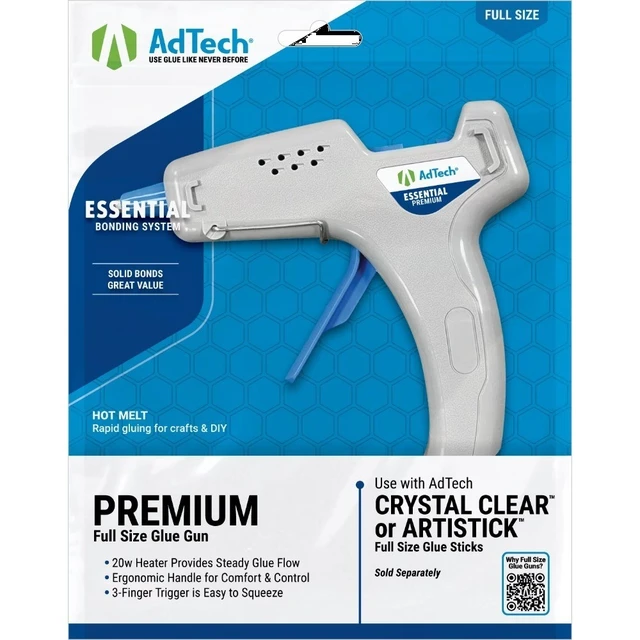 Alt view image 3 of 4 - Premium Full Size High Temp Glue Gun 20W Heater High Output Nozzle with